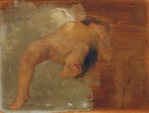 Fekvő puttó alkotó: Gabriel Ferrier