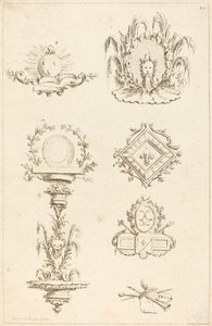 Tail-pieces kivitelek: pl. 10 alkotó: Gabriel Huquier after Claude Gillot