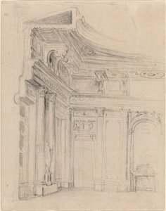 Szalon sarka alkotó: Gabriel Jacques de Saint Aubin