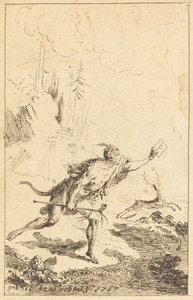 M. de Saint-Denis küldötte, M. de Belle-Isle, fogoly [balra]