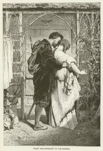 Faust és Margit a kertben