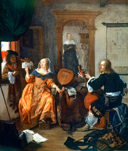 Zenés mulatság, 1659 alkotó: Gabriel Metsu