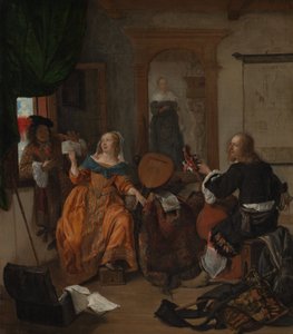 Zenés mulatság, 1659. alkotó: Gabriel Metsu