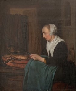 Egy alvó eladónő alkotó: Gabriel Metsu