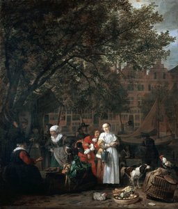 Amszterdam Gyógynövénypiac alkotó: Gabriel Metsu