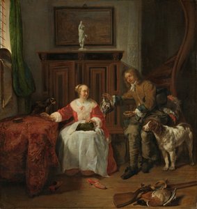 A vadász jelene A vadász ajándéka alkotó: Gabriel Metsu