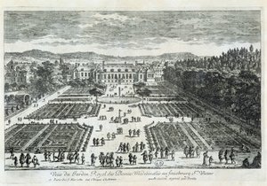 Kilátás a Jardin des Plantes-re a 17. században, Perelle által alkotó: Gabriel Perelle