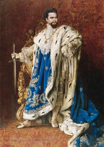 II. Ludwig a Szent György Lovagrend nagymestere, 1887 alkotó: Gabriel Schachinger