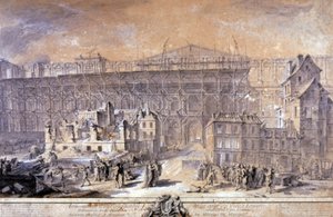 A Louvre épülete, Párizs alkotó: Gabriel de Saint Aubin