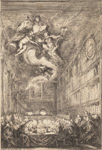 Jogász Konferencia, 1776. alkotó: Gabriel de Saint Aubin