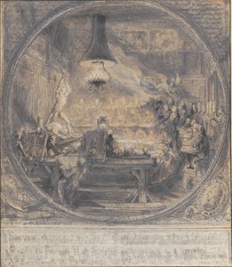 Keresztény király látogatása Det kgl. Francia Művészeti Akadémia Párizsban, november 8. 1768. alkotó: Gabriel de Saint Aubin