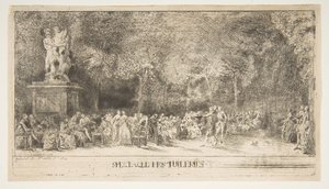 Jelenet a Tuileriákban: A székek, 1760.