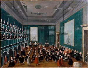 Az árvák Ospitali csoportjának cantata delle putte velencei kórházakban gyűjtött, és Antonio Vivaldi idejében kórusokba tartozott. Gabriel Bella (1730-1799) festménye: 18. századi Palazzo Querini Stampalia Velence