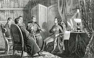 Károly Albert carignanói herceg (1798-1849) támogatását ígéri a liberális összeesküvőknek, március 6. alkotó: Gabriele Castagnola