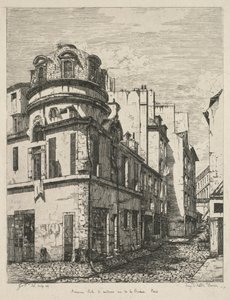 Régi Párizs rézkarcai: Volt orvosi iskola, rue de la Bucherie