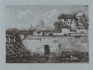 A Hôtel de Brentonvilliers romjai, az Île Saint-Louis csúcsán