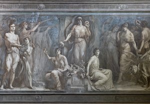 A vígjáték allegóriája, részlet alkotó: Gaetano Cresseri