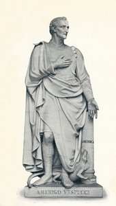 Amerigo Vespucci, 1454-1512, 1912 alkotó: Gaetano Grazzini