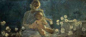 Krizantém Szűzanya alkotó: Gaetano Previati