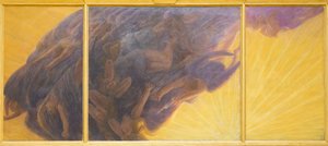 Az angyalok bukása, c. 1913, Gaetano Previati (olaj, vászon)
