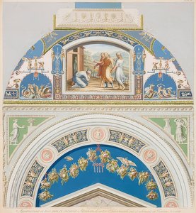 Keret és boltozat Ábrahámmal és a három angyallal. 1774 alkotó: Gaetano Savorelli
