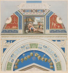 Lunette és boltíves mező Ádámmal és Évával munka közben. 1774