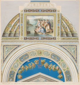 Keret és boltozat Mózes megtalálásával. 1774 alkotó: Gaetano Savorelli