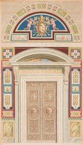 Loggia ajtaja, kerete és lunettája XIII