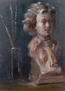Beethoven (1770-1827) mellszobra ecsettel