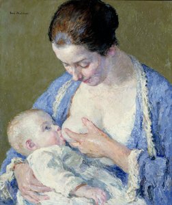 Anya és gyermeke, kb. 1920.