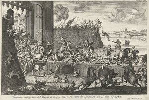 Franse Furie te Antwerpenből, 1583 Anjou herceg megbukott társasága Amberez városában 1583-ban (cím a tárgyon)