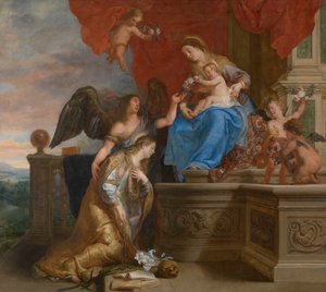 Die Krönung der heiligen Rosalia