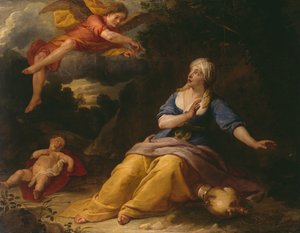 Hágár a sivatagban alkotó: Gaspar De Crayer