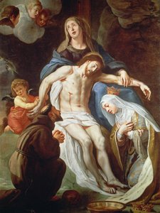 Pieta Assisi Szent Ferenccel (kb.1181-1226) és Magyar Szent Erzsébettel (1207-31)