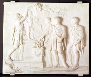 Herkules-áldozat, 1766 körül (márvány)