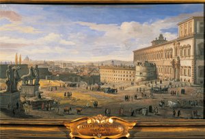 Olaszország, Róma, a Quirinal palota alkotó: Gaspar van Wittel