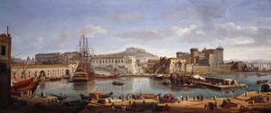 A Darsena, Nápoly, 1702 körül