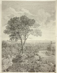 Freskó a római Palazzo Colonnában, Róma alkotó: Gaspard Dughet