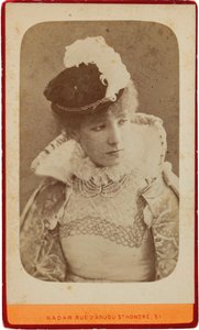 Sarah Bernhardt portréja 1844-1923, 1865 körül.