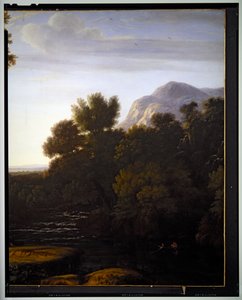 Olasz tájkép, részlet, dátum nélkül alkotó: Gaspard Poussin Dughet