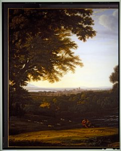 Olasz pásztortáj, részlet, dátum nélküli alkotó: Gaspard Poussin Dughet