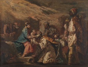 A mágusok imádása alkotó: Gasparo Diziani (attributed to)