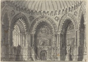 Rotunda gótikus stílusban alkotó: Gasparo Galliari