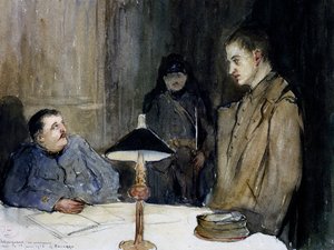 Német fogoly kihallgatása alkotó: Gaston Hippolyte Boucart