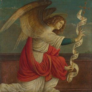 Gábriel arkangyal Panel oltárképről: Angyali üdvözlet, 1511 előtt