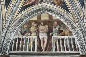 Ecce Homo Fresco, Gaudenzio Ferrari (1475-1546) 1542 Milánó, Santa Maria delle Grazie bazilika, Olaszország