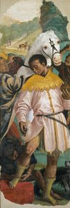 A mágusok imádása Bal oldali panel, 1541-1542.