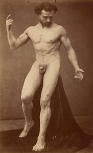 Akt tanulmány,1870-es évek (fotó) alkotó: Gaudenzio Marconi