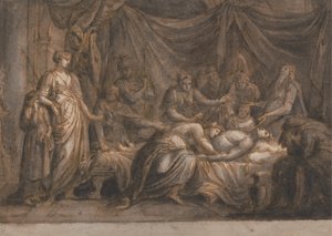 Andromache gyászolja Hector halálát