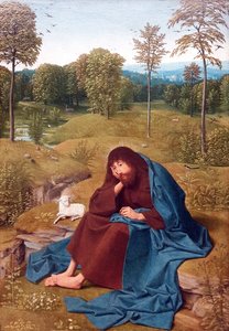 Keresztelő János a pusztában alkotó: Geertgen Tot sint Jans